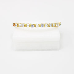 White Stones Adorned Pearly Hair Band