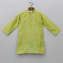 Pre Order: Mehendi Green Kurta And Sequins Work Multicolour Printed Jacket With Pyjama