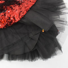 Pre Order: Flip Up Reversible Sequined Black Dress