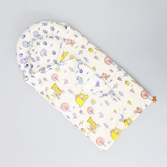 Kite Shaped Sunny Journey Printed Off White Baby Wrap