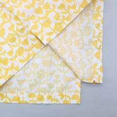 Pre Order: Patch Pocket Detail Printed Yellow And White Shirt