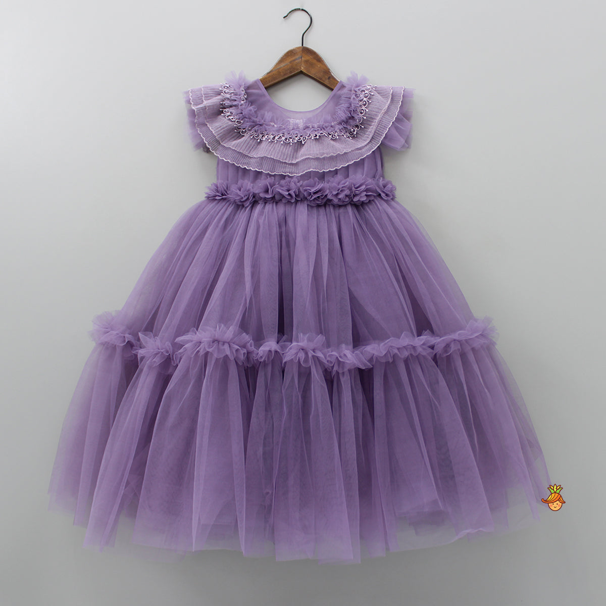 Clarisse 2013 Violet White Tye Dye Strapless Ruffle Drop Waist Prom Gown  2171 | Promgirl.net