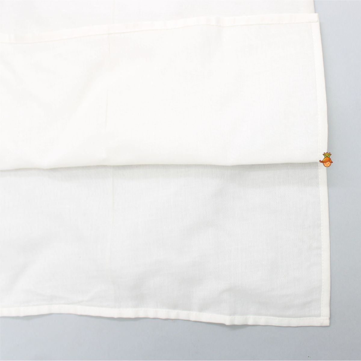 Football Embroidered Patch Pocket Detail White Kurta
