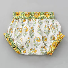 Pre Order: Hand Block Printed Multicolour Infant Baby Set With Swaddle