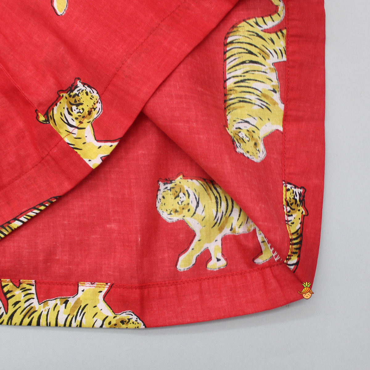 Tiger Printed Red Sleepwear