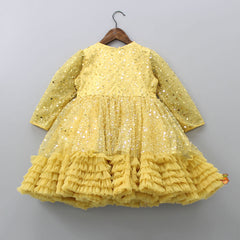 Pre Order: Multiple Layered Net Sequined Dress