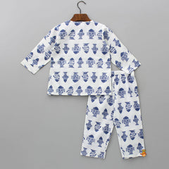 Blue Fish Printed Sleepwear