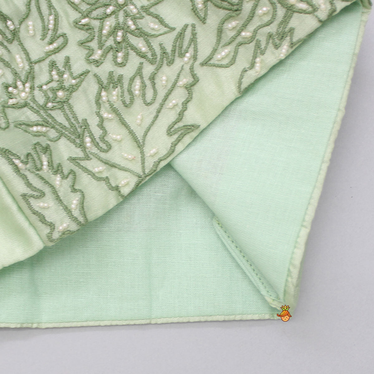 Green Embroidered Top With Shibori Printed Lehenga And Dupatta