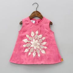 Pre Order: Stunning Gota Work Pink Top And Palazzo