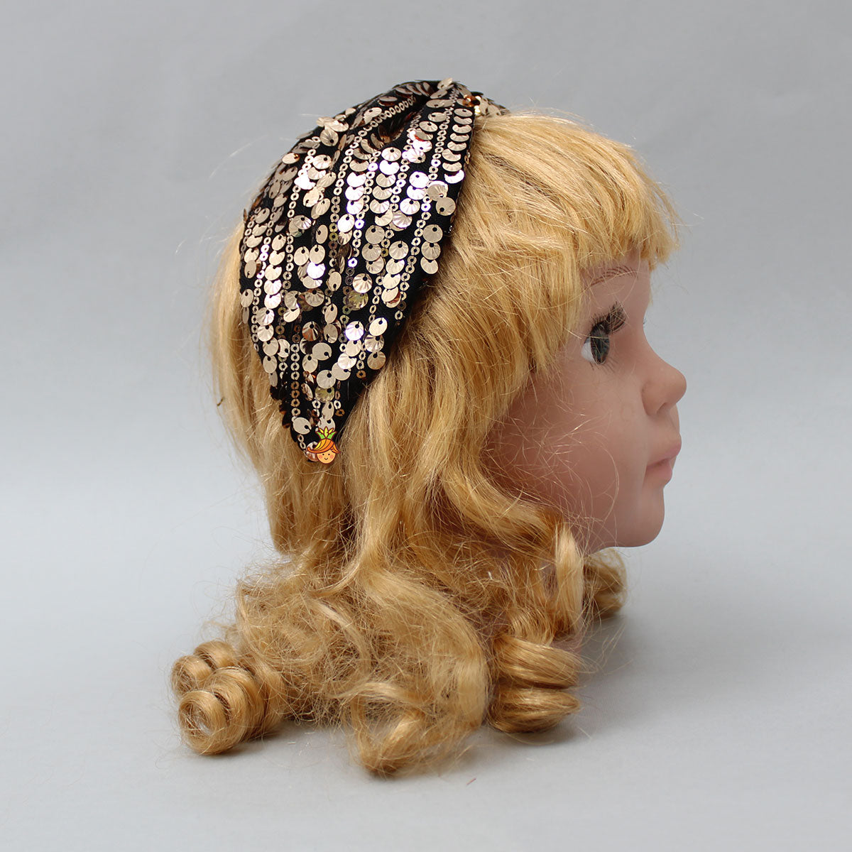 Pre Order: Heavy Sequins Embroidered Black Hair Band