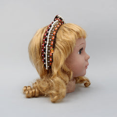 Multicolour Pearly Knot Hair Band