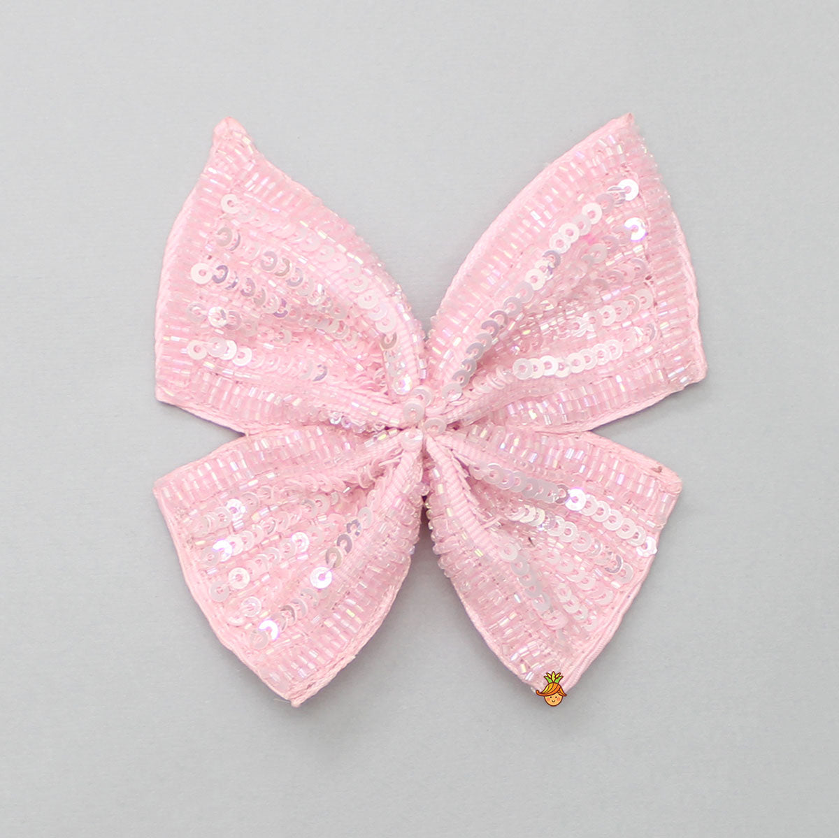 Elegant Pink Sequins Embroidered Hairclip