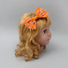 Cute Cut Dana Embroidered Orange Hair Clip