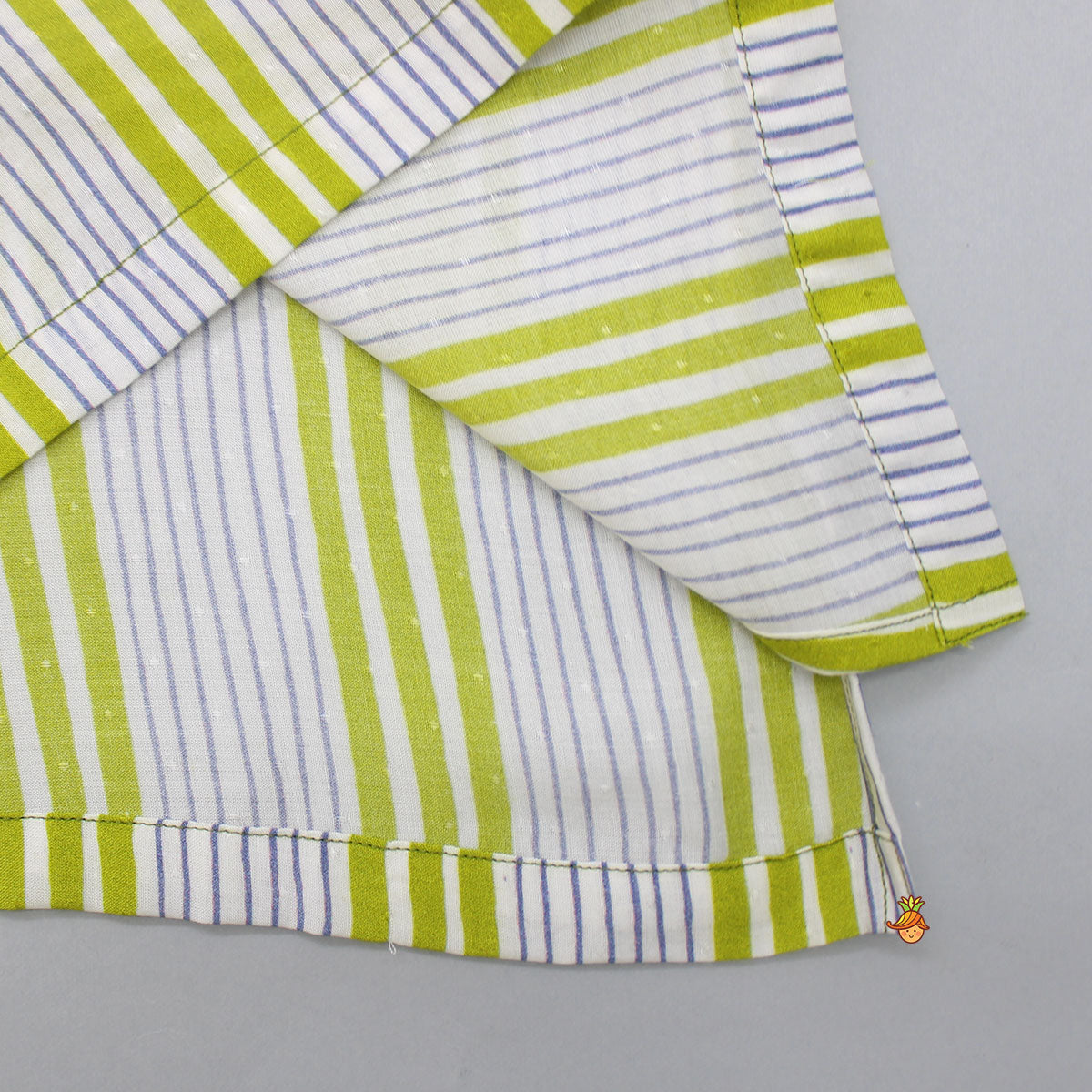 Striped Top With Printed Pyjama