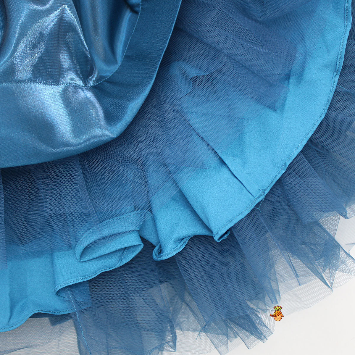 Bows Enhanced Gorgeous Blue Dress
