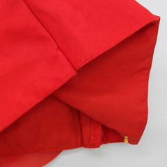 Pre Order: Fabulous Red Swirled Top With Ruffle Layered Lehenga