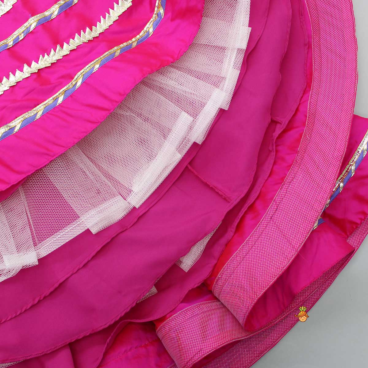 Pre Order: Gorgeous Gota Lace Work Pink Anarkali