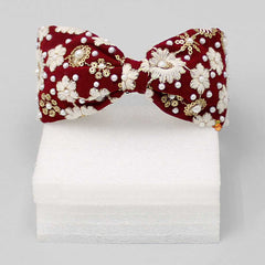 Pre Order: Beautiful Embroidered Red Hair Band