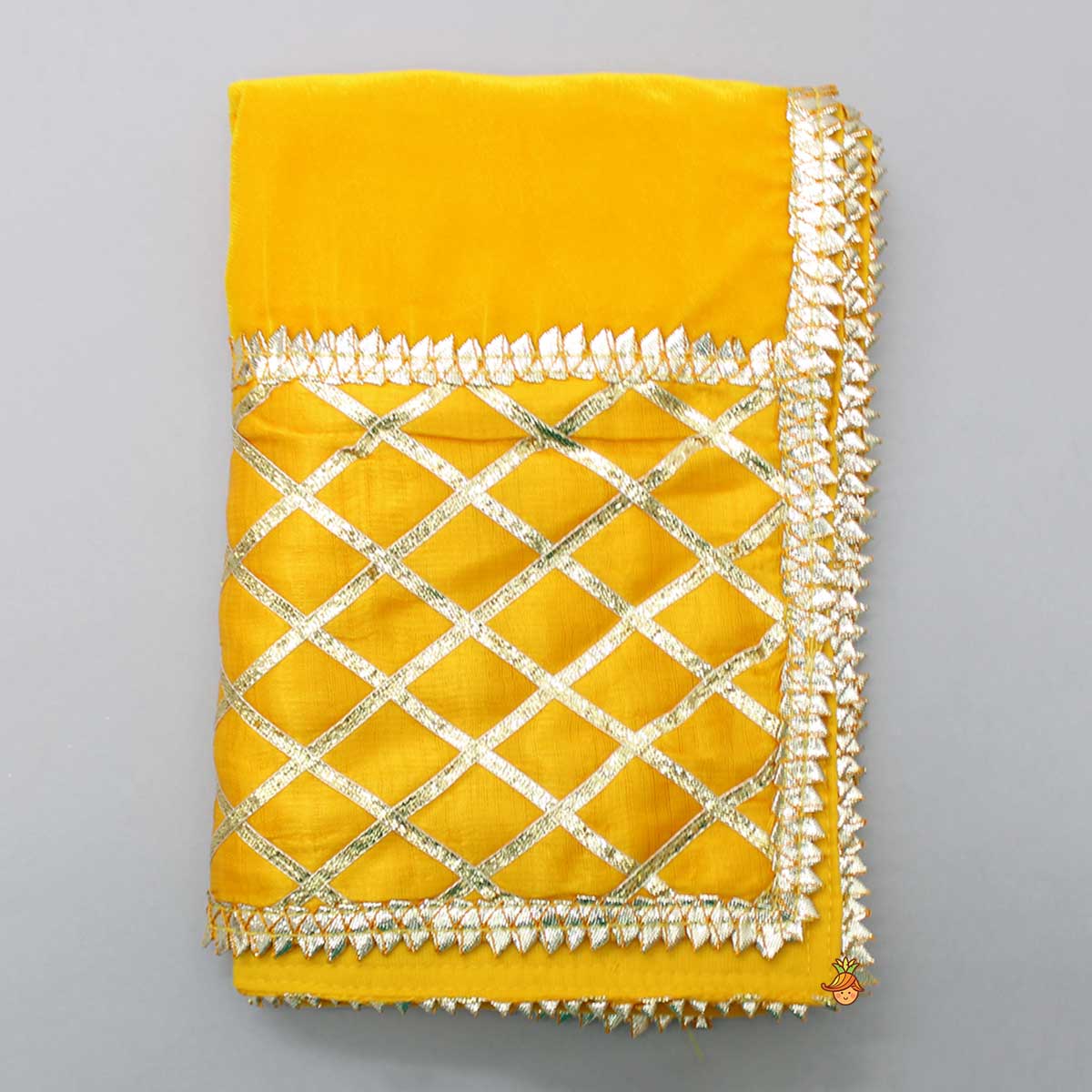 Yellow Velvet Kurti With Bandhani Printed Tie Up Jacket And Salwar With Matching Dupatta