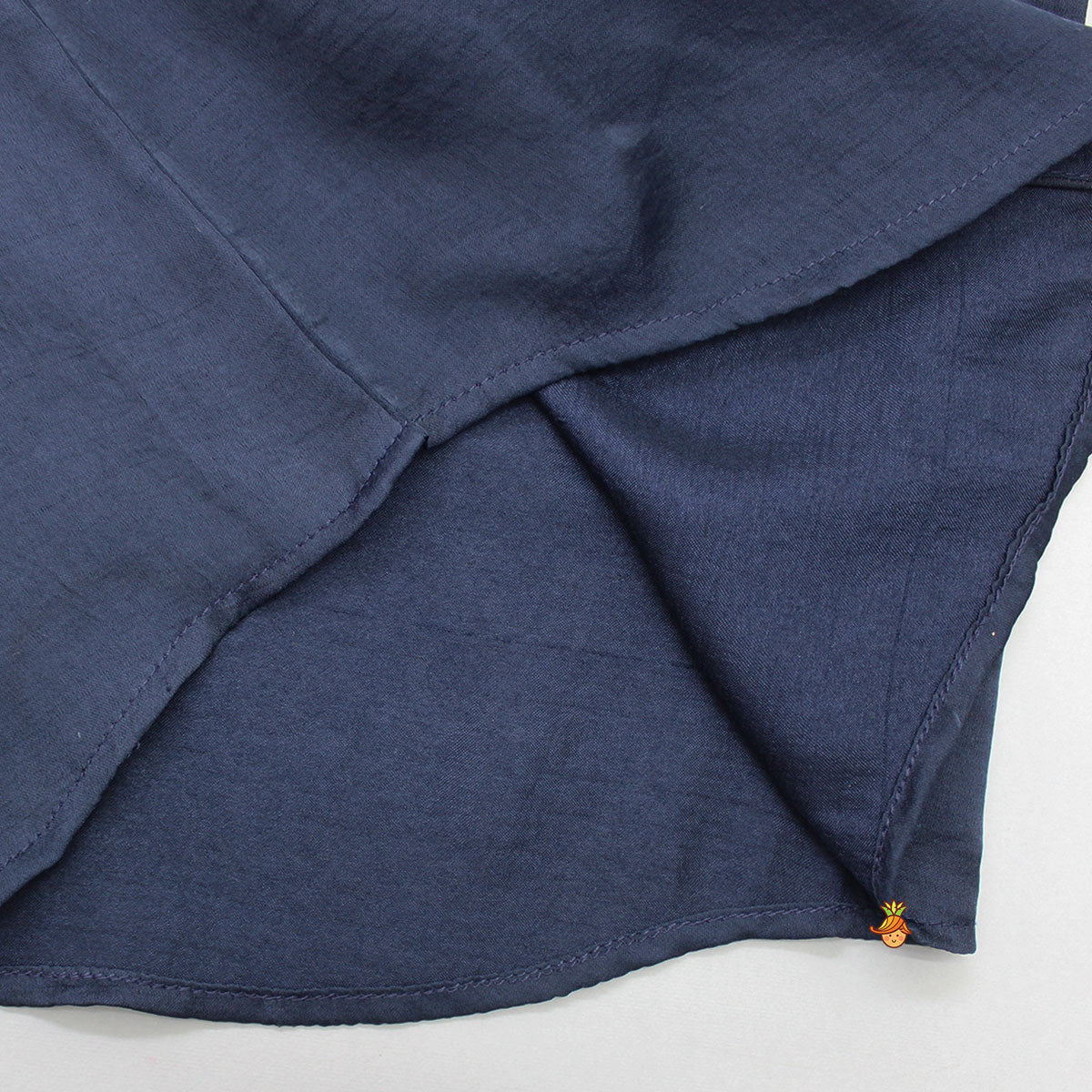 Collar Neck Stripes Detailed Blue Shirt