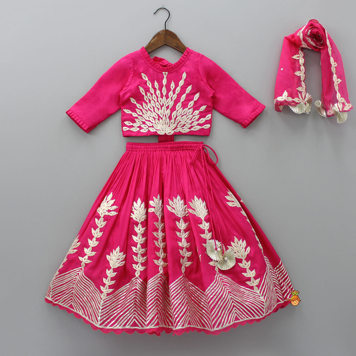 New Kids Girls Heavy Lehenga Choli Indian Ethnic Designer Wear Party Lengha  - AliExpress