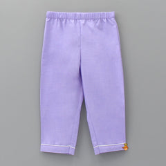 Notch Collar Lavender Sleepwear