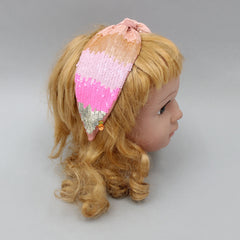 Beautiful Colour Block Sequined Hair Band