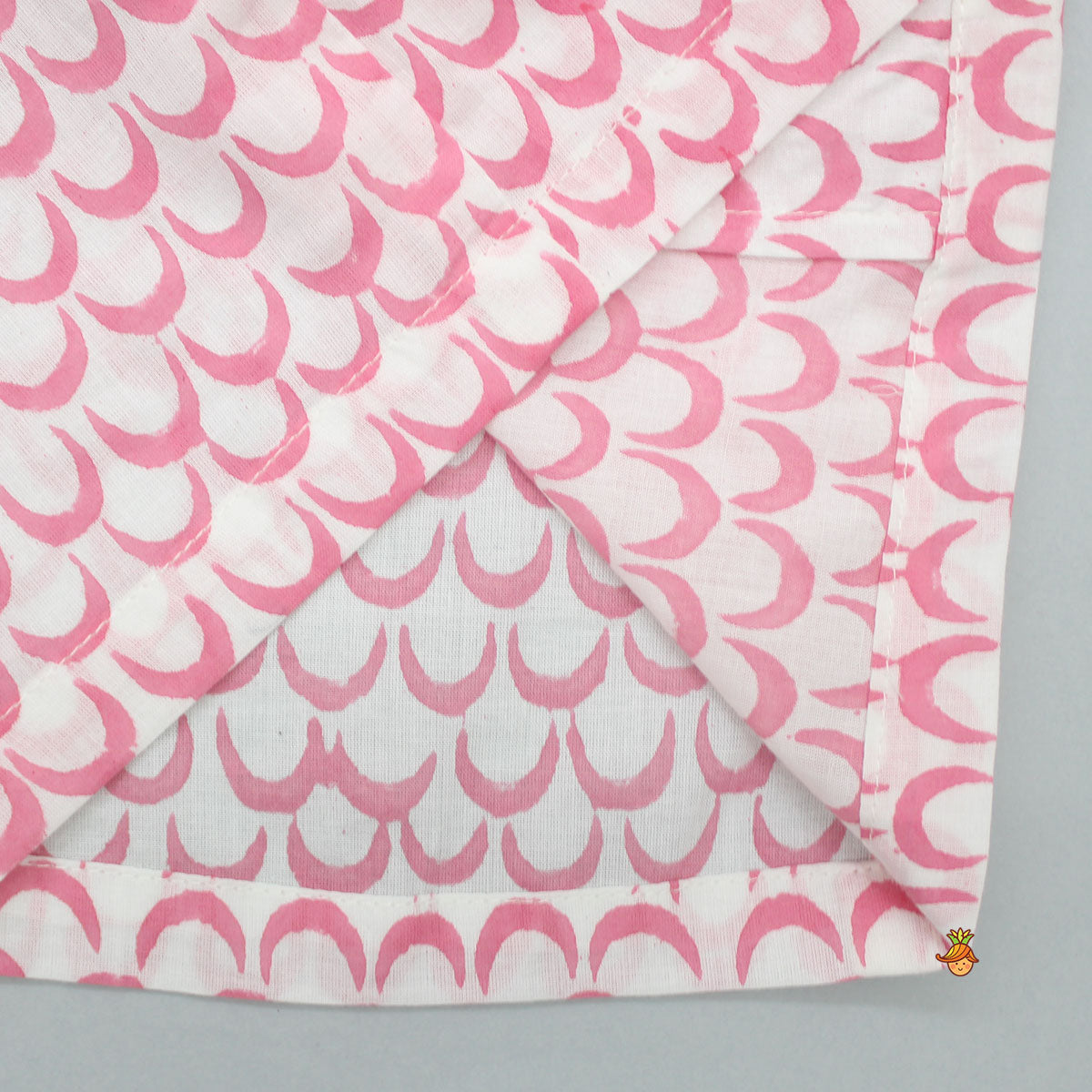 Moon Printed Pink Top And Pyjama
