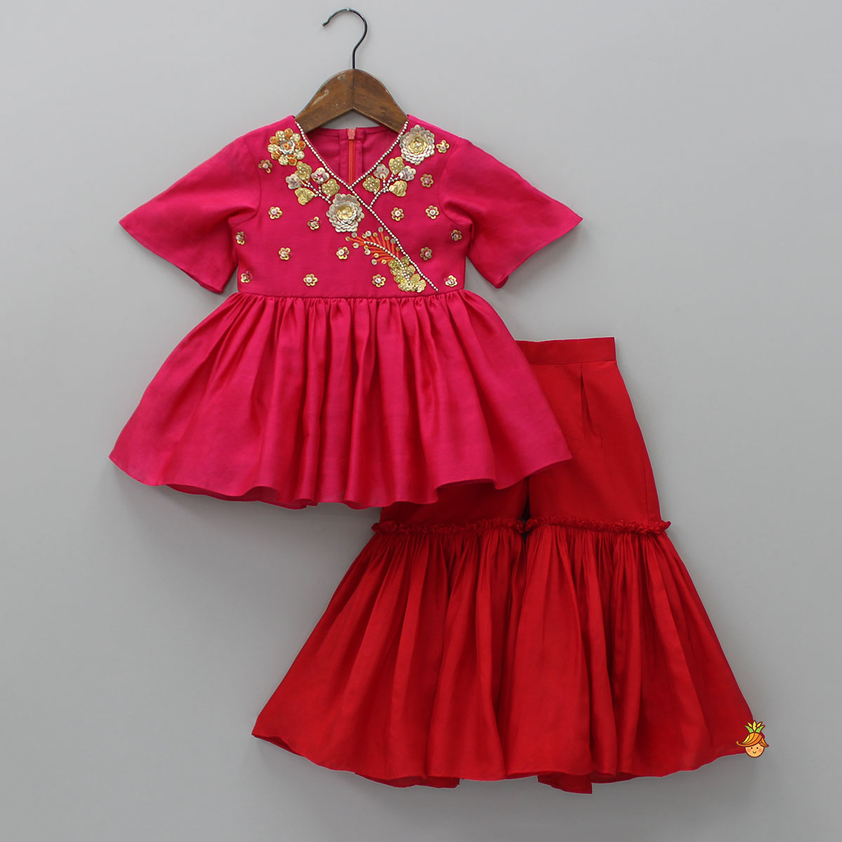 Buy FELIZ THE DESIGNER STUDIO Girls Rani Pink Modern Indo Western Dress  Online at Best Prices in India - JioMart.